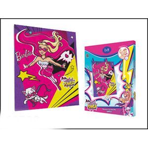 Роспись по холсту 'Барби' с пайетками и глиттером (60728)