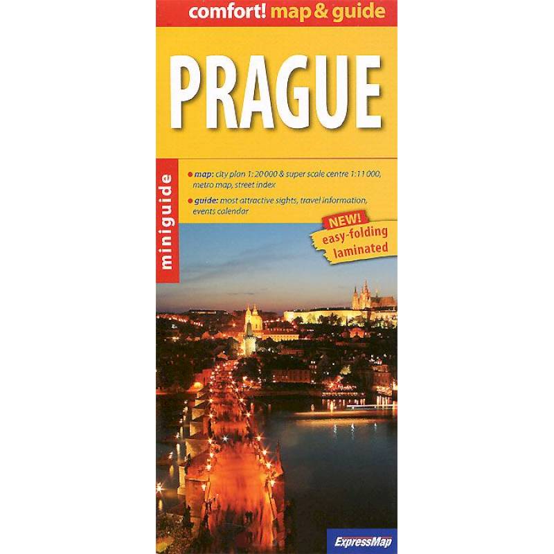 Прага. Ламинированная карта и мини-гид