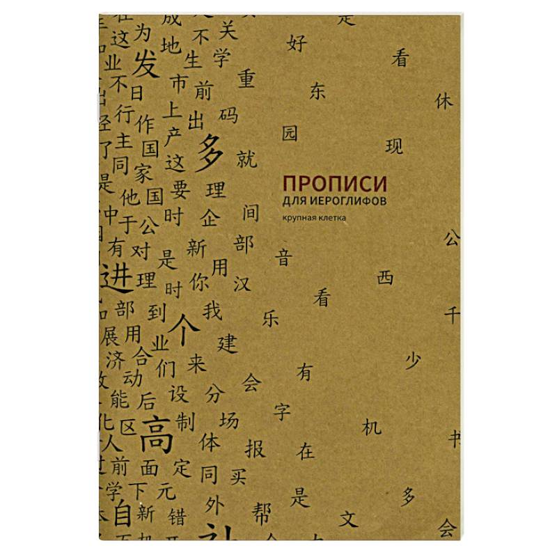 Прописи для китайских иероглифов. Крупная клетка Прописи для китайских иероглифов. Крупная клетка