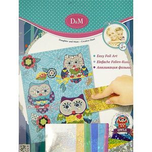 Аппликация фольгой 'Совы' (57421)