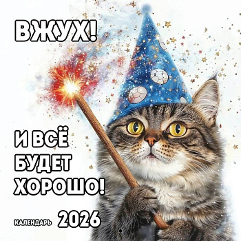 Вжух! И всё будет хорошо! Календарь настенный на 2026 год