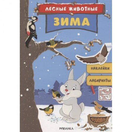 Альбомы, анкеты, дневнички, книга Зима.Наклейки.Лабиринты купить по скидке