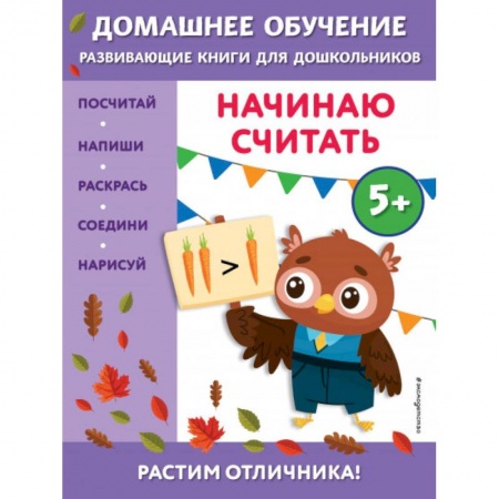 Книги для дошкольников (4-6 лет), книга Начинаю считать: для детей от 5 лет купить по скидке