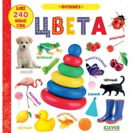 Знакомство с миром, развитие малыша, книга Первые знания. Фотокниги. Фотокнига. Цвета купить по скидке