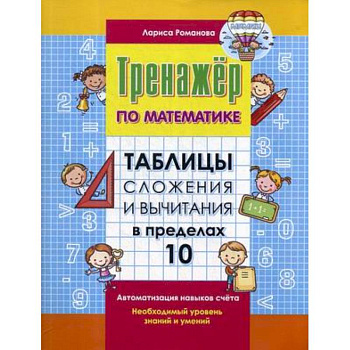 Таблица сложения и вычитания в пределах 10